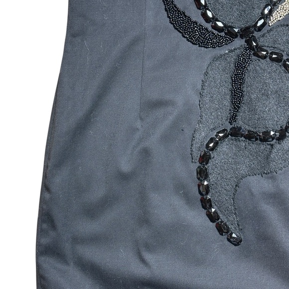 Renato Nucci Black Wool Vintage Style Midi Dress EU 34 - Picture 3 of 7